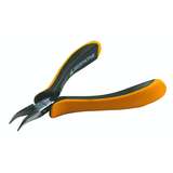 ESD-Safe Pliers, Bent Snipe Nose, Smooth Jaws with Ergo Grip Handles, 4-23/32" redirect to product page